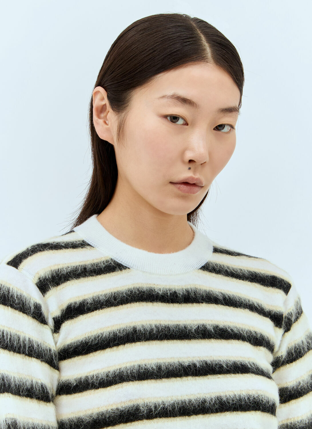 Marni Striped Wool-Mohair Sweater