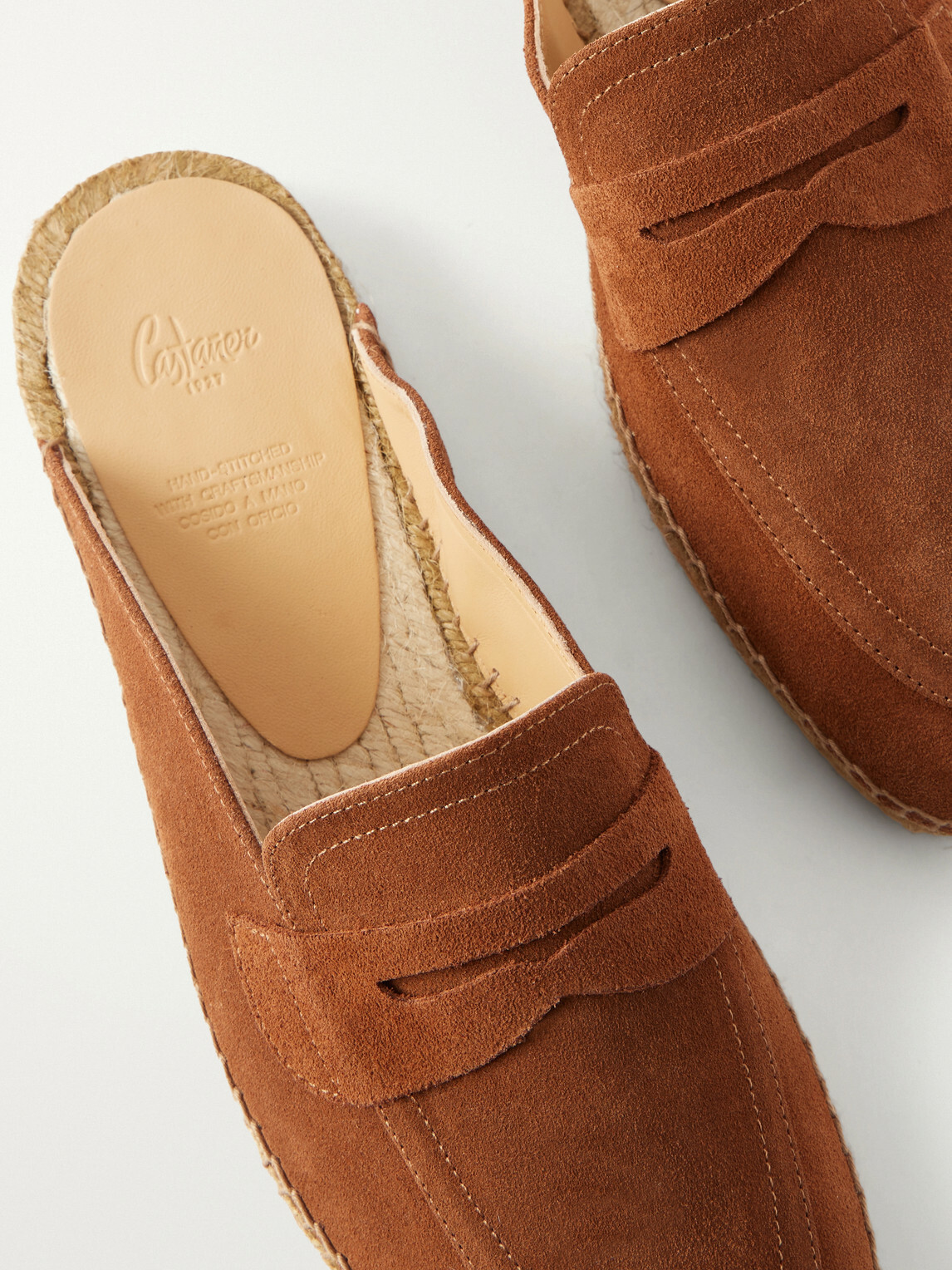 Castañer - Nando Suede Backless Espadrilles - Brown