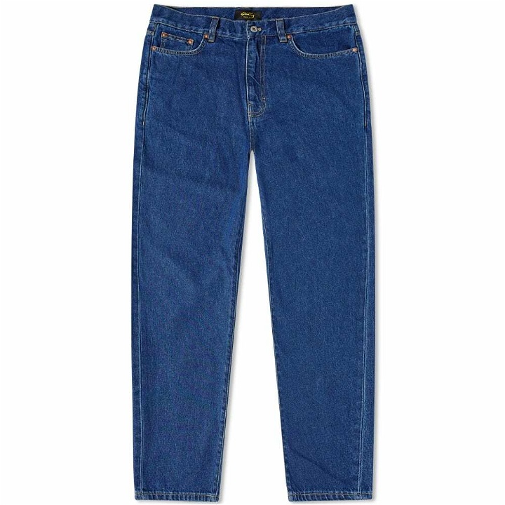 Photo: Stan Ray Men's Tapered 5 Pocket Jean in Mid Stonewash