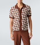 Frescobol Carioca Pinto crochet cotton cardigan