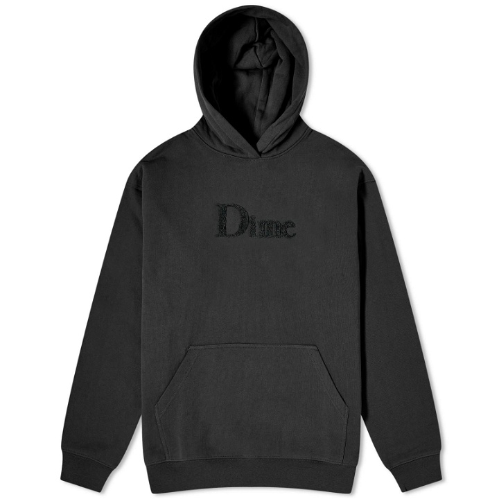Photo: Dime Men's Classic Chenille Logo Hoodie in Black