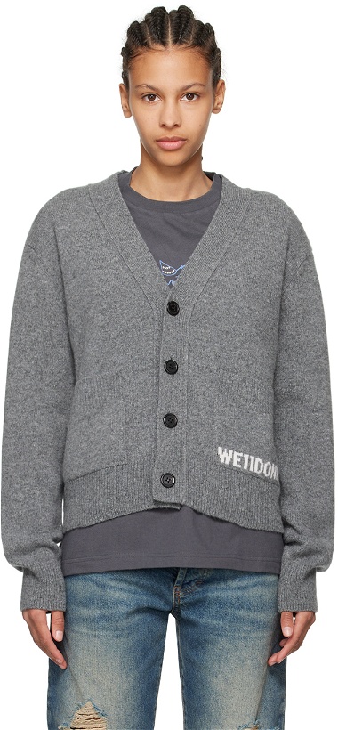 Photo: We11done Gray Patch Pocket Cardigan