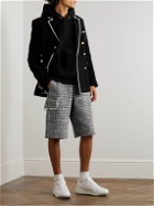 Valentino - Straight-Leg Cotton-Blend Bouclé-Tweed Bermuda Shorts - Black