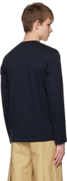 Comme des Garçons Shirt Navy Crewneck Long Sleeve T-Shirt