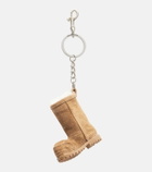 Balenciaga Alaska Boot suede bag charm