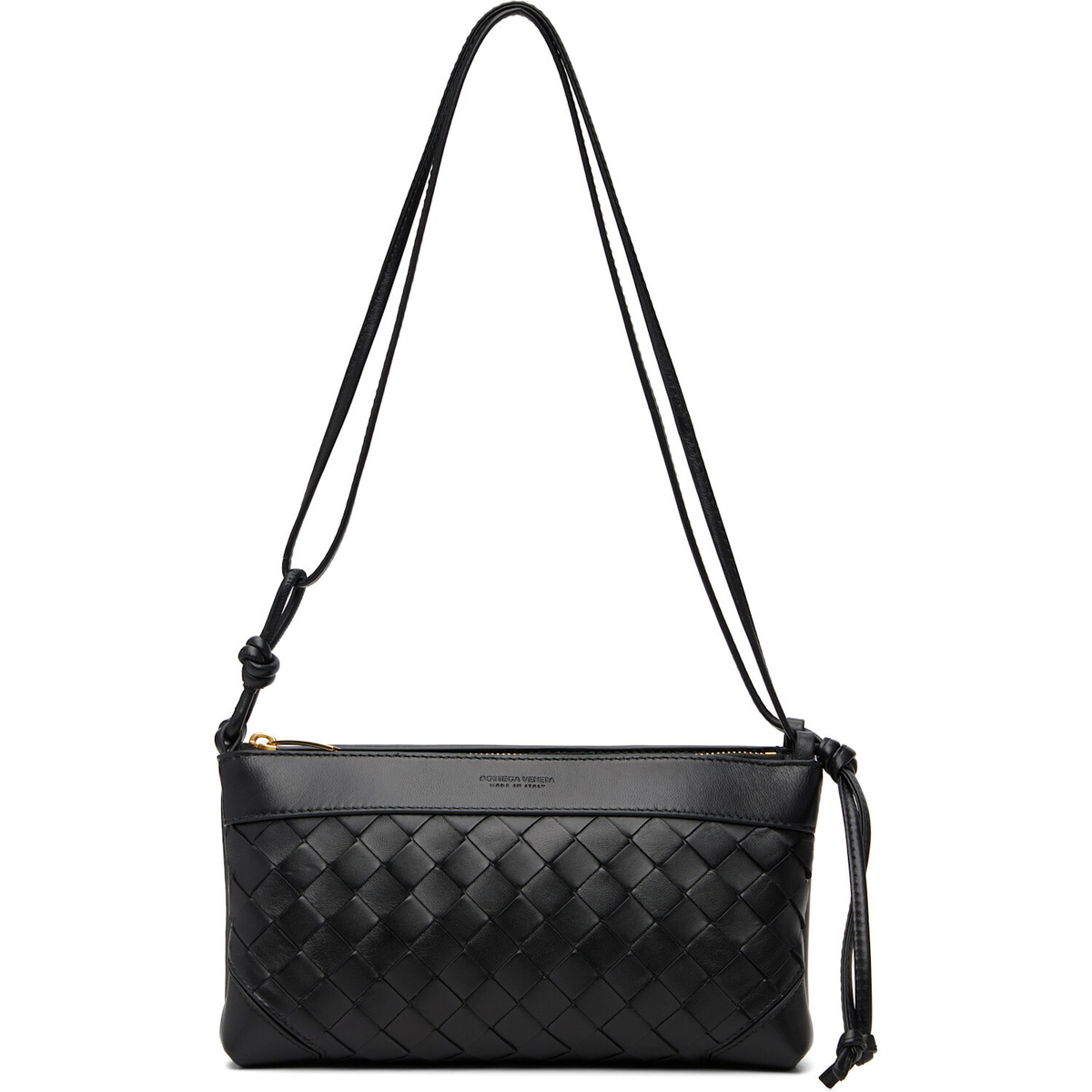 Bottega Veneta Black Andiamo Double Pouch Bag