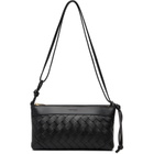 Bottega Veneta Black Andiamo Double Pouch Bag