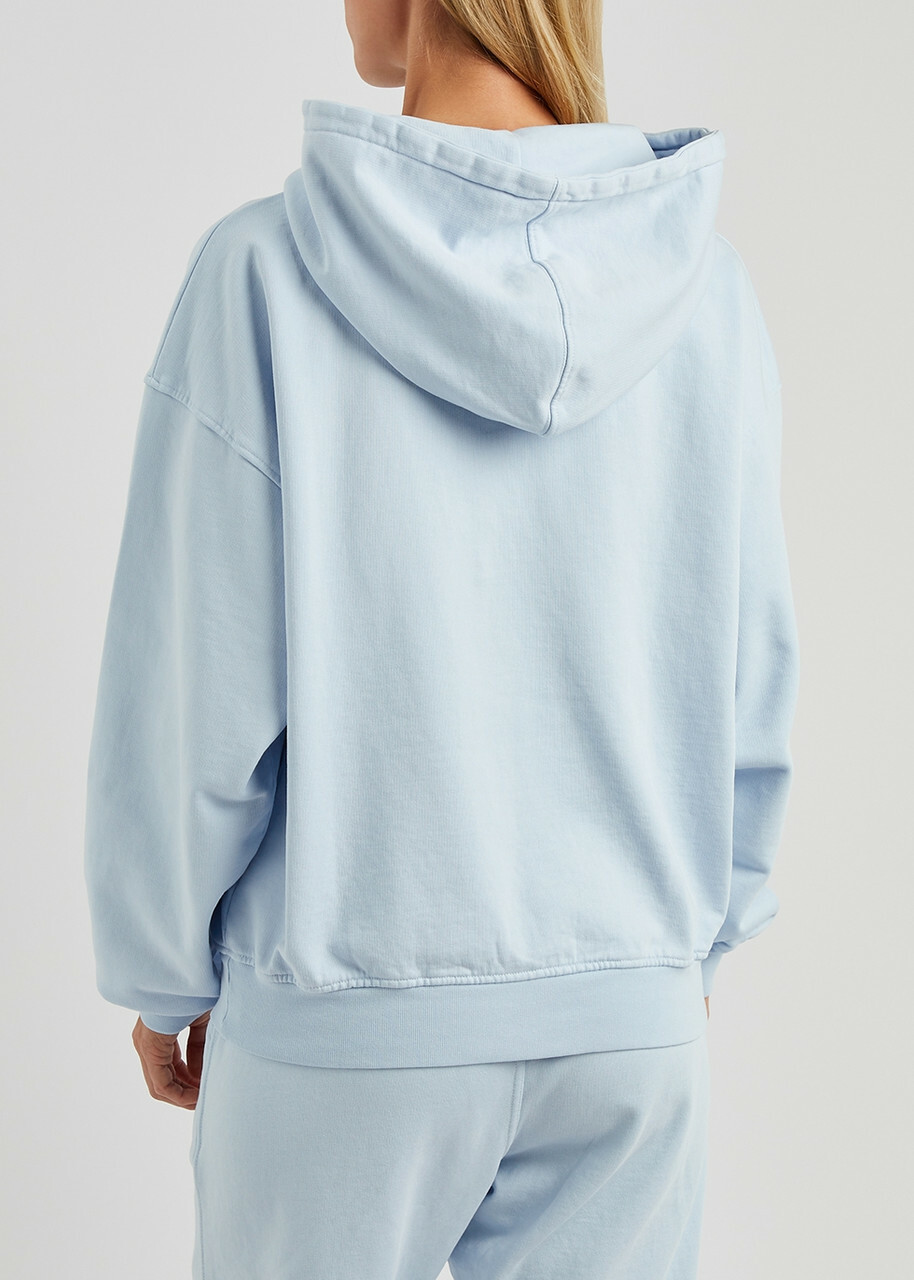Colorful Standard Hooded Cotton Sweatshirt Light Blue