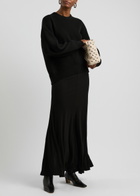 Helmut Lang Ribbed Wool-blend Jumper Black