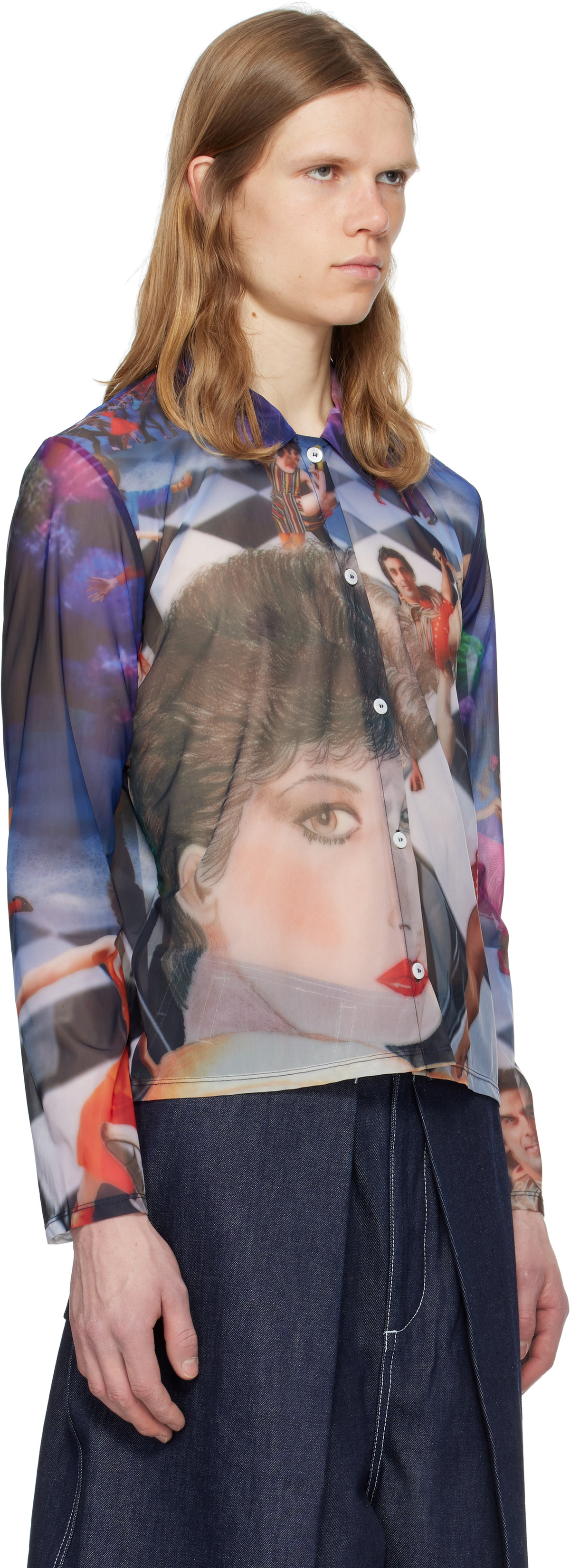 SUNNEI Multicolor Sheer Organza Shirt
