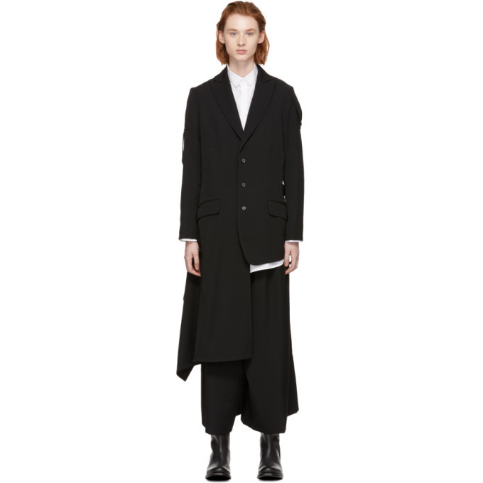 Blazer Yohji Yamamoto Black Swallowtail - Taille 2, Parfait état, Style Smoking élégant
