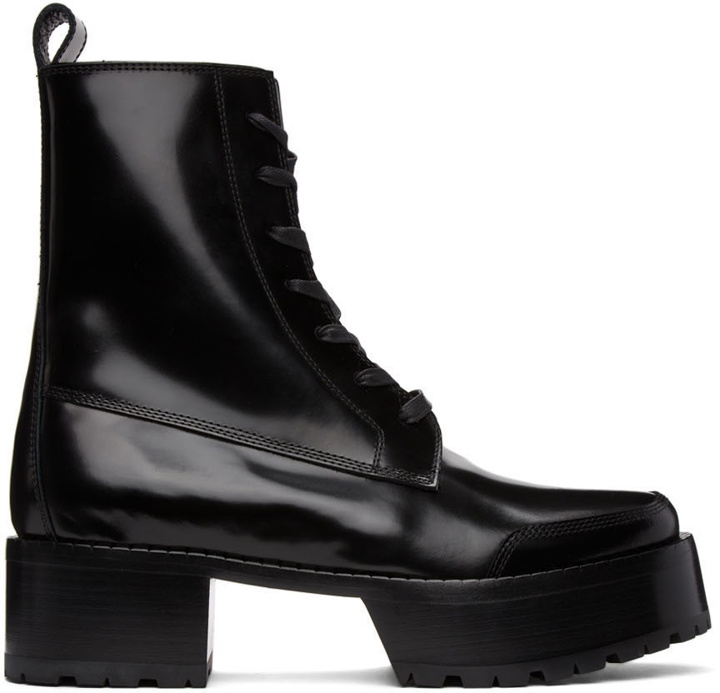 Photo: Enfants Riches Déprimés Black Disco Stomper Lace-Up Boots