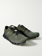 ON - Cloud X 3 Rubber-Trimmed Mesh Sneakers - Green