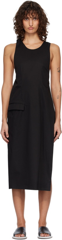 Photo: Rier Black Suit Apron Midi Dress