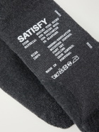 Satisfy - Stretch Merino Wool-Blend Socks - Black