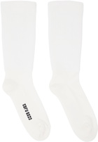 Rick Owens Off-White Mid-Calf Socks