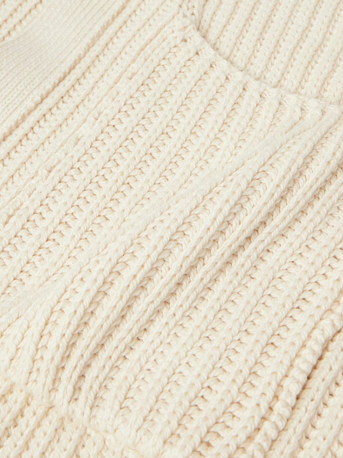 A Kind Of Guise - Juhi Ribbed-Knit Cotton Cardigan - Neutrals