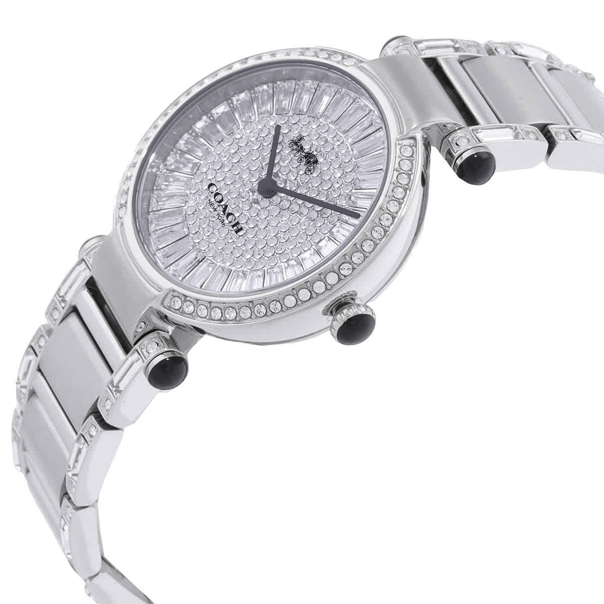 Coach Cary Quartz Crystal Silver Dial Ladies Watch 14503834 Coach