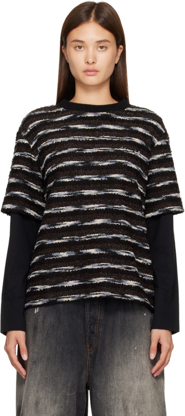 Photo: Andersson Bell Black Stripe Layered Sweater
