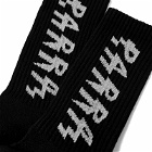 By Parra Men's Spiked Logo Crew Socks in Black