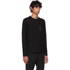 Prada Black Satin Pocket Long Sleeve T-Shirt