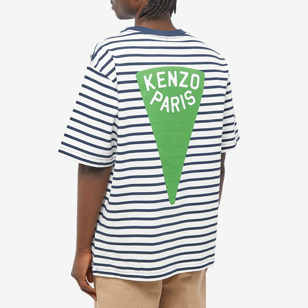 ★KENZO★ Nautical Stripe Oversized T-Shirt Midnight Blue FD Kenzo Paris Men's Nautical Striped Oversize T-Shirt in