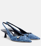 Jimmy Choo Amita denim slingback pumps