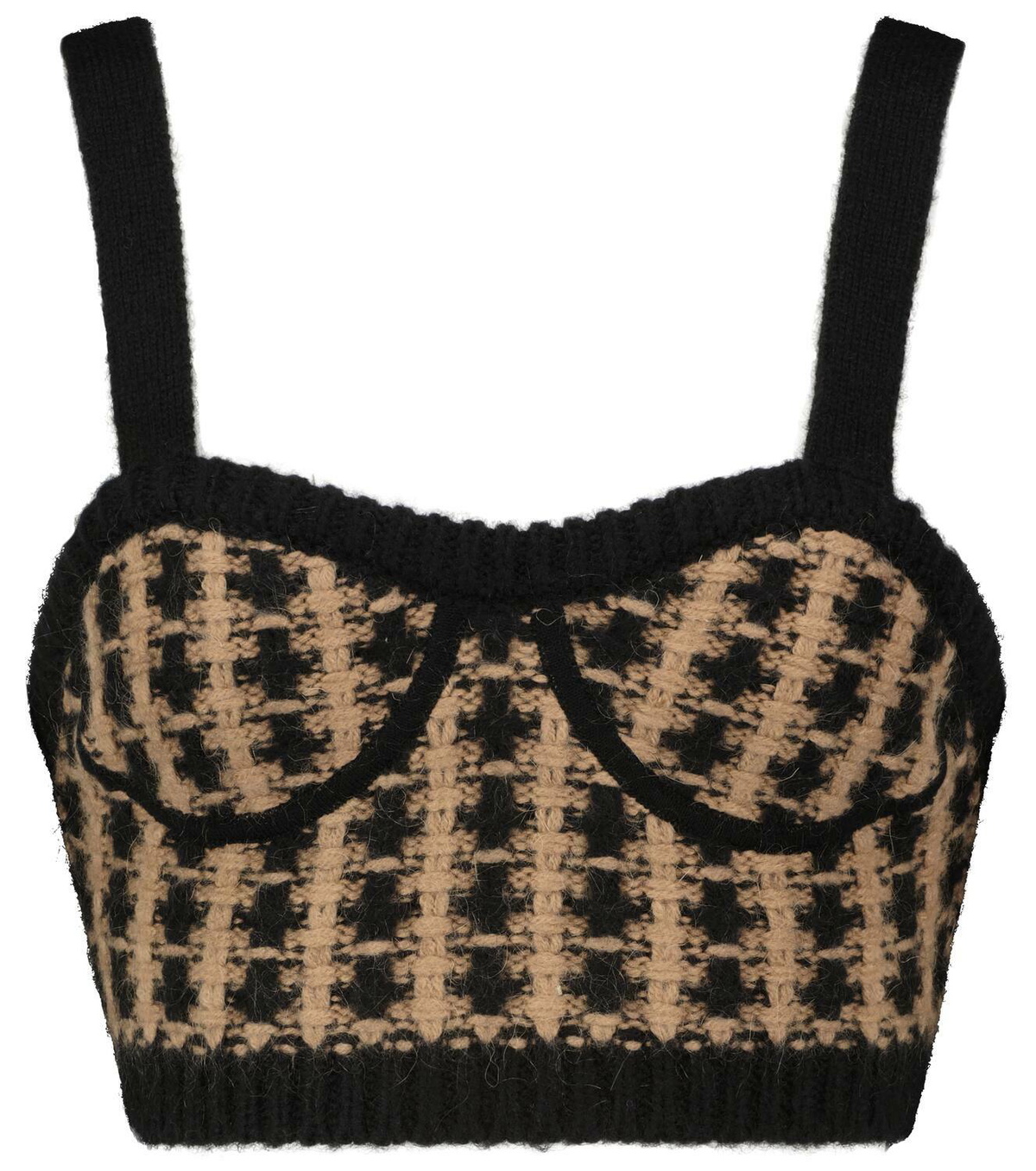 REDValentino Sweetheart-neck knit bralette