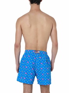 MC2 Saint Barth Man Lightweight Fabric Swim-shorts Lighting Micro Fantasy With Padel Print