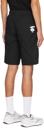 AAPE by A Bathing Ape Black Cargo Shorts