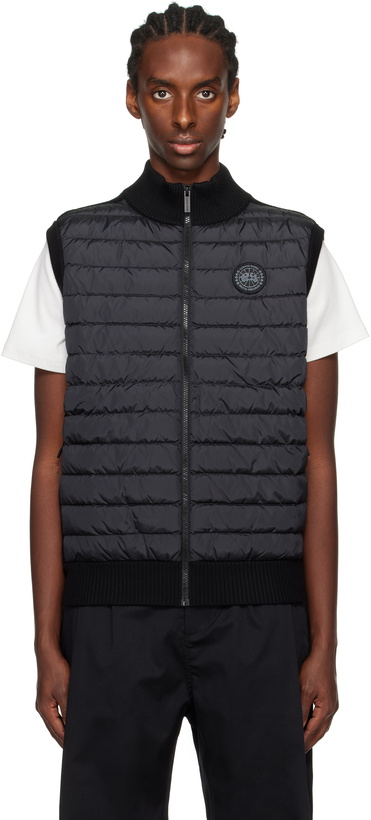 Photo: Canada Goose Black 'Black Label' HyBridge Knit Down Vest