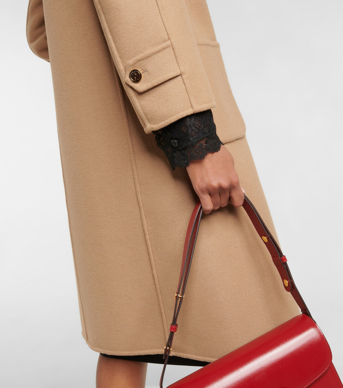 Gucci - Double-faced wool and silk coat