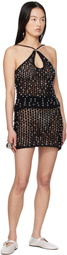 Coperni Black Beaded Knitted Tank Top