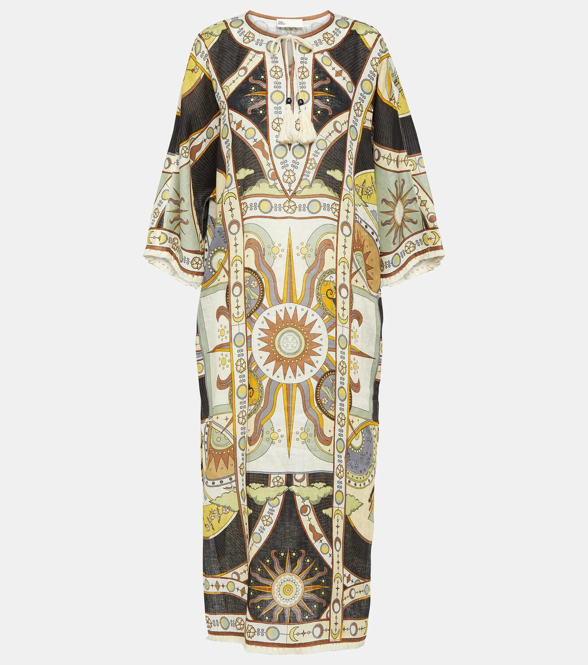 Tory Burch Printed linen midi dress Tory Burch