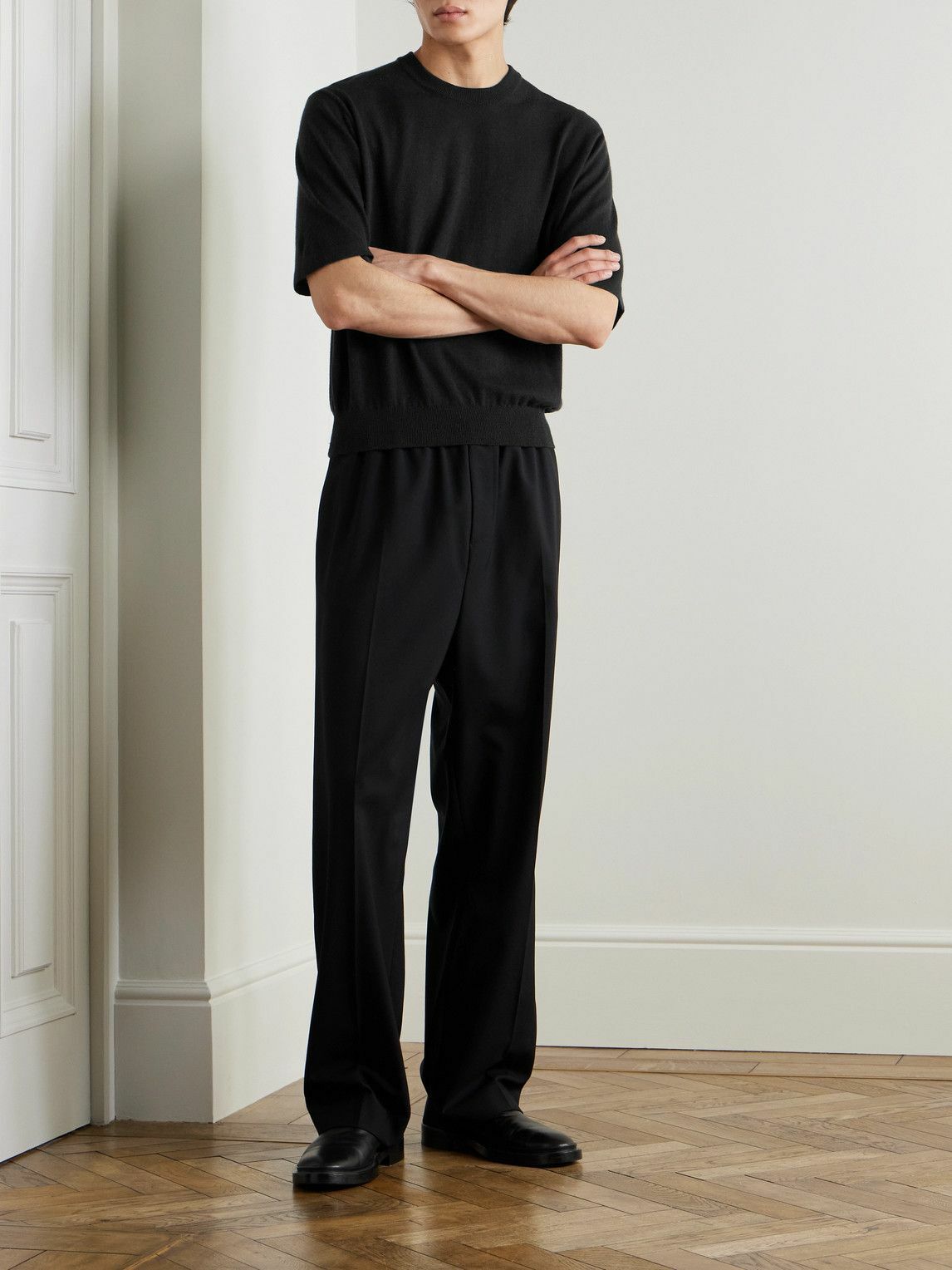 Auralee - Cashmere T-Shirt - Black Auralee