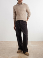 Altea - Wool and Cashmere-Blend Polo Sweater - Neutrals
