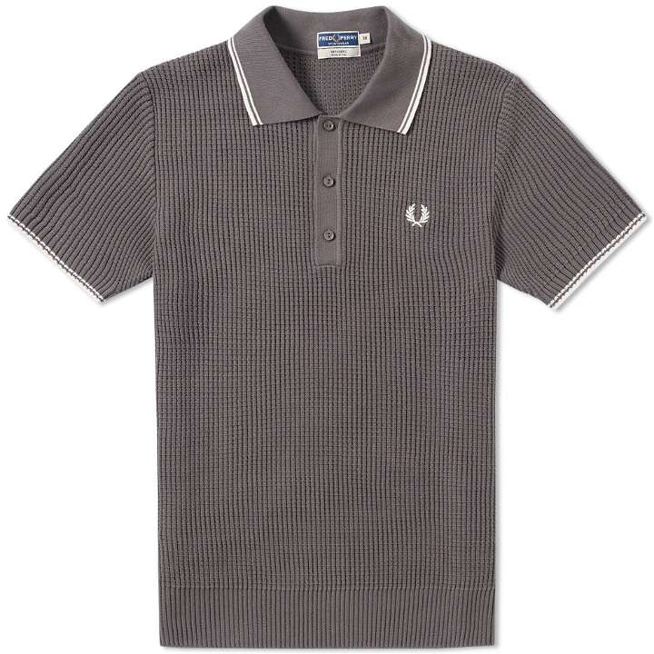 Photo: Fred Perry Reissues Textured Knitted Polo