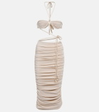 Bananhot Milan cutout ruched midi dress