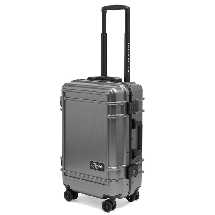 Photo: Eastpak Resist'r Luggage Case - Small in Brushed Metal 