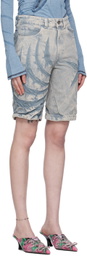 Masha Popova SSENSE Exclusive Blue Denim Shorts