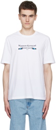 Maison Kitsuné White Embroidered T-Shirt