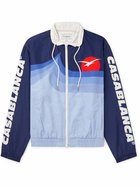 Casablanca - Casa Wave Striped Logo-Print Shell Track Jacket - Blue