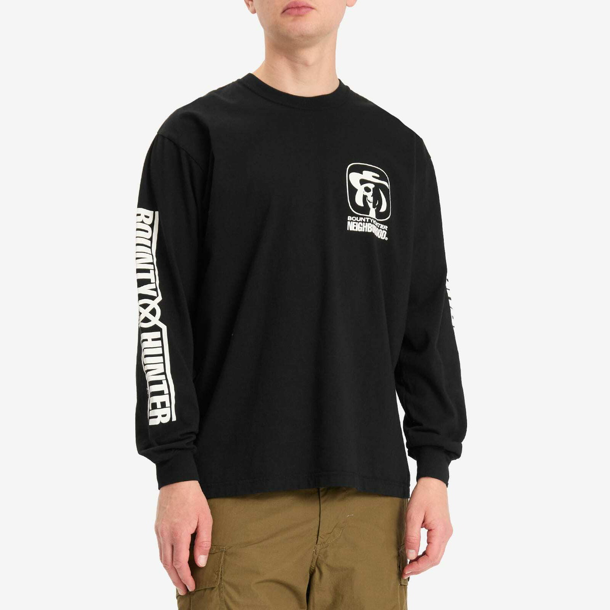 トップス NEIGHBORHOOD BOUNTY HUNTER . TEE LS-1 Neighborhood Men's x Bounty Hunter LS-1 T-shirt in Black