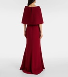 Elie Saab Caped cady gown