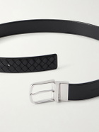 Officine Creative - 4cm Woven Leather Belt - Black