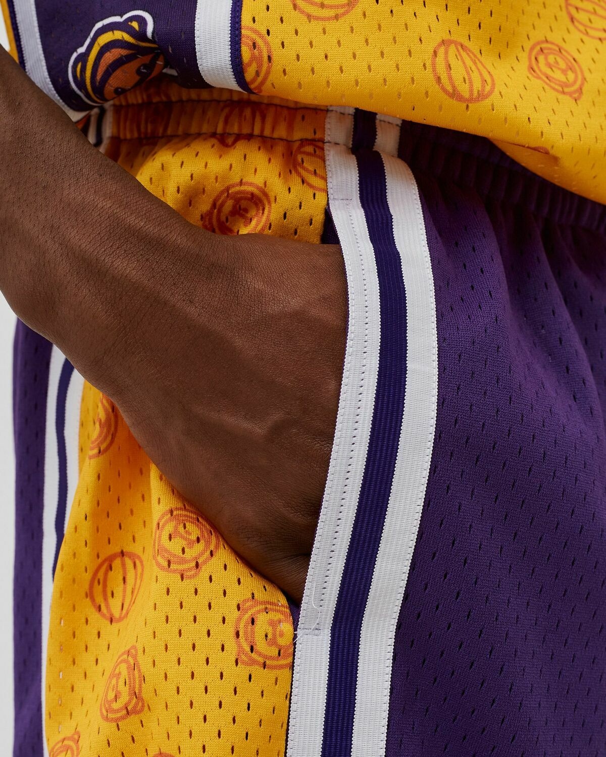 Mitchell & Ness Ozuna X Mn Nba Los Angeles Lakers Swingman Shorts Purple - Mens - Sport & Team Shorts