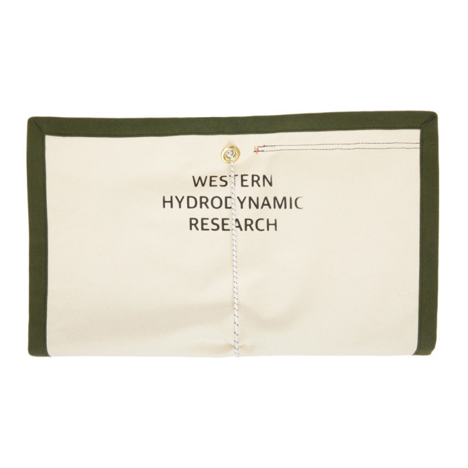 Photo: Western Hydrodynamic Research Off-White and Khaki Fin Bag