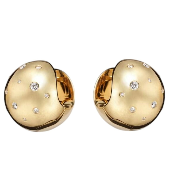 Photo: Ileana Makri Glow Galaxy 18kt gold earrings with diamonds