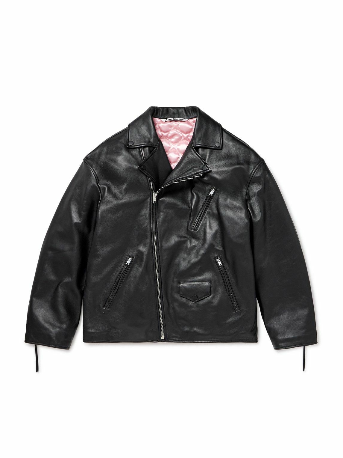 Acne Studios Black Leather Chore Jacket Acne Studios