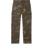 John Elliott - Camouflage-Print Cotton-Twill Cargo Trousers - Black